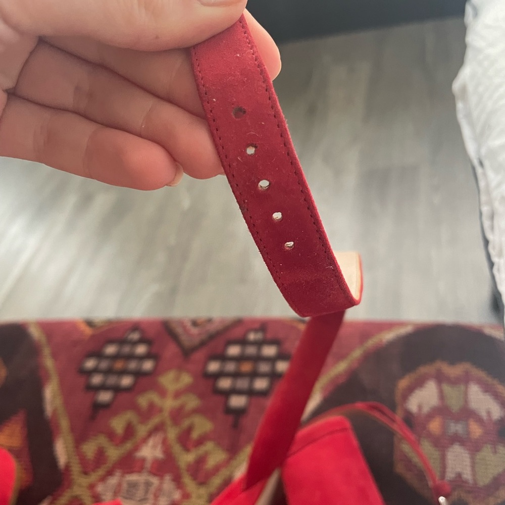 Miu Miu Red Platform Heels - image 7